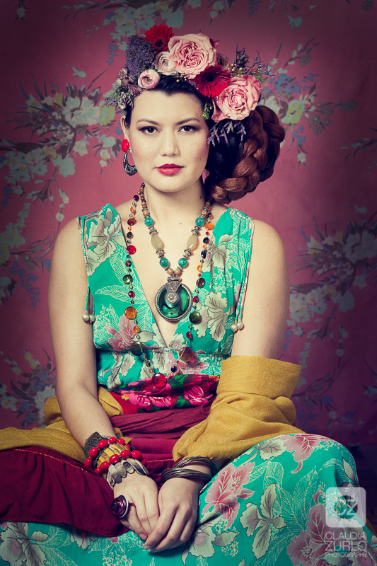 Portrait, Frau, Frida Kahlo, Fashionfotos, Claudia Zurlo Photography, Düsseldorf, Fotoshooting